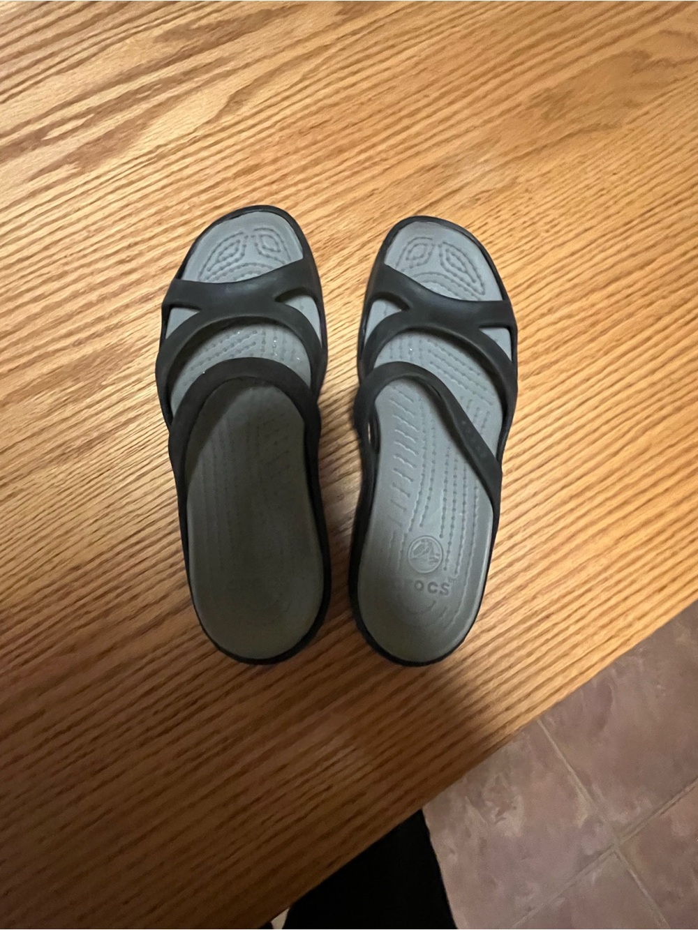 Crocs Swiftwater Sandal W Women's Slide Size 9 - Black/Black